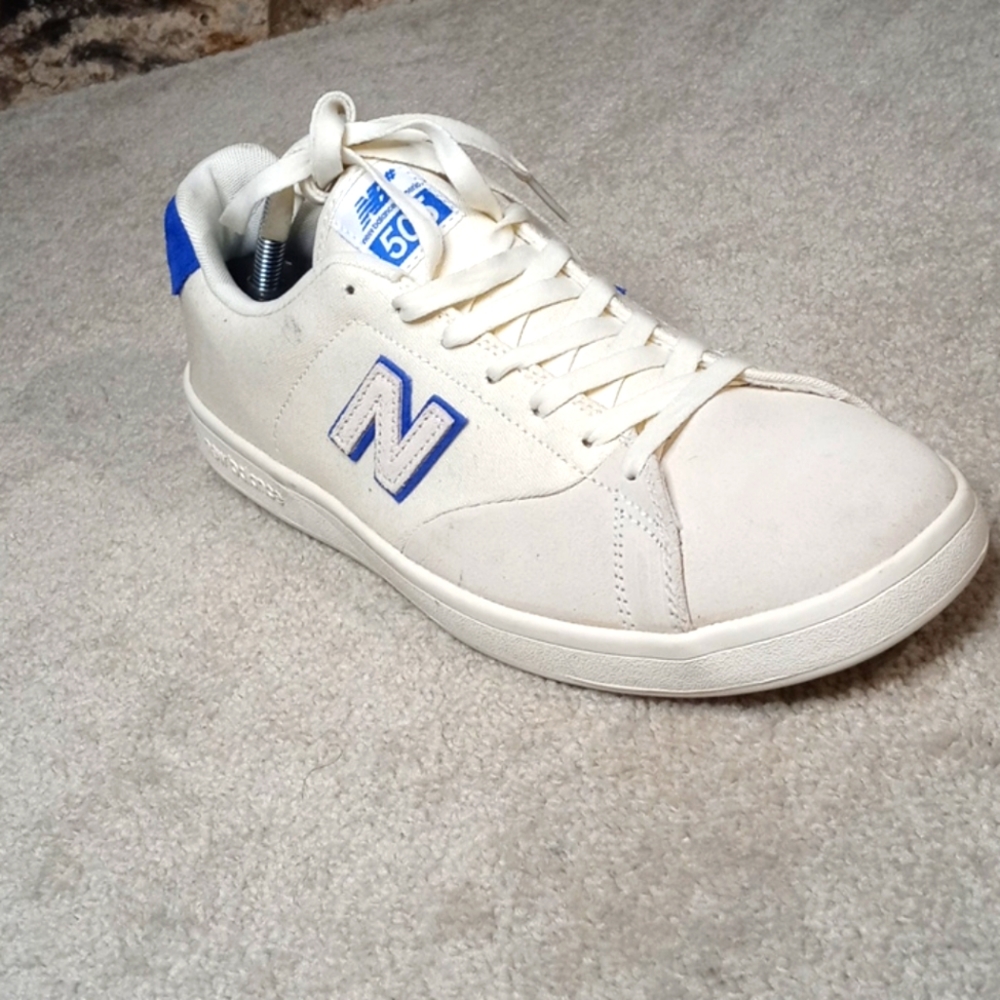 New Balance Numeric 505, S: 11.5, C: Cream / Blue